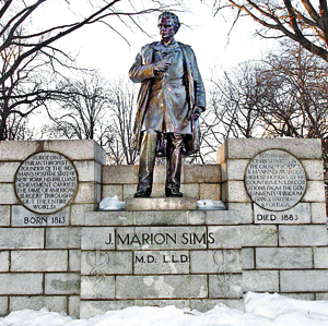 Slave doc knocked off pedestal