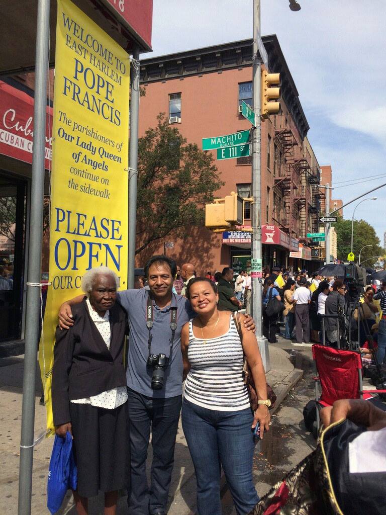 The View From Afar: OLQoA Parishioners Greet the Pope