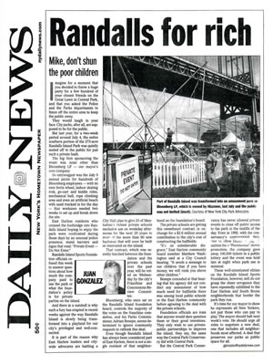 Randalls for rich Mike, don't shun the poor children