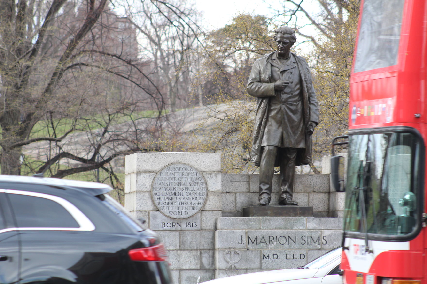 Statue of J. Marion Sims, notorious South Carolina doctor, moved out of Manhattan